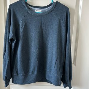 SUNDRY for Evereve | Navy Raglan Sweatshirt | Size Small